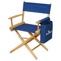US Made Heavy Weight Cotton Side Storage Bag Shown on a Director Chair Arm